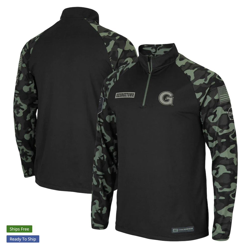 NWT Colosseum Grey Georgetown Military Appreciation sz Large